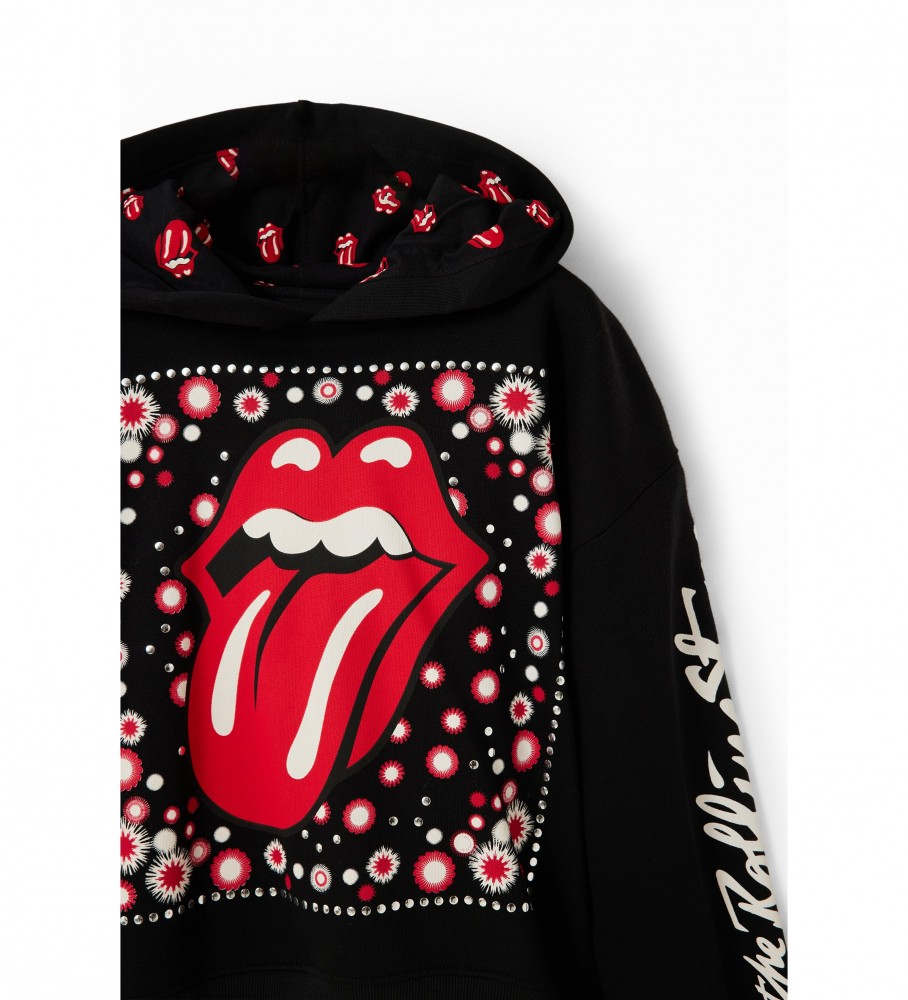 Moletom preto Desigual The Rolling Stones