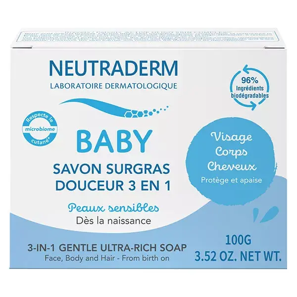 Sabonete Neutraderm Baby Suave Extra Rico 3 em 1 100g