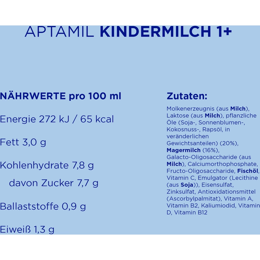 Aptamil Kindermilch 1+ Pronutra 800g ab dem 1. Jahr