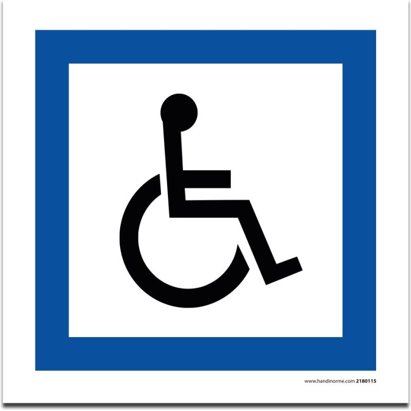 Panneau Parking PMR- plat