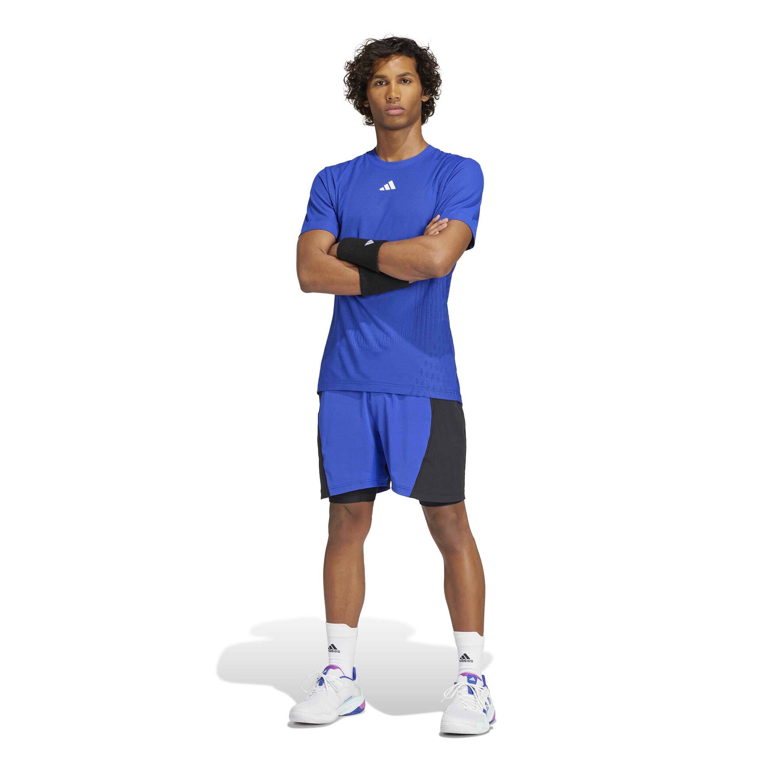 adidas Airchill Freelift T-shirt Hommes - Bleu