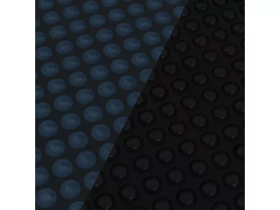 Film solaire de piscine flottant PE 488x244 cm Noir et bleu