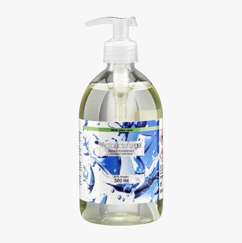 Antibakteriell gel, Aloe Vera, 500 ml