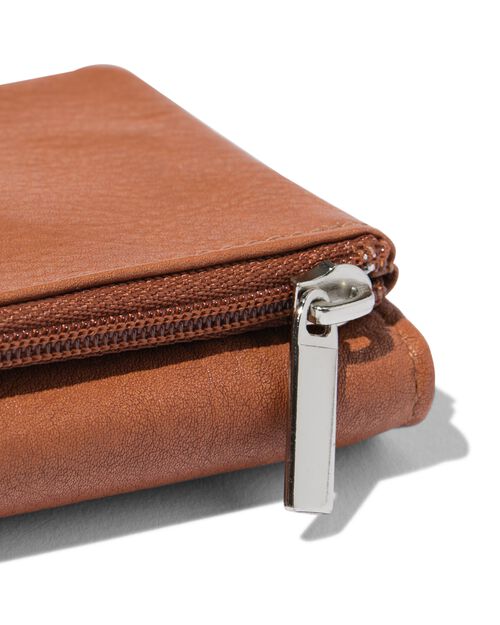 mini portefeuille cuir cognac