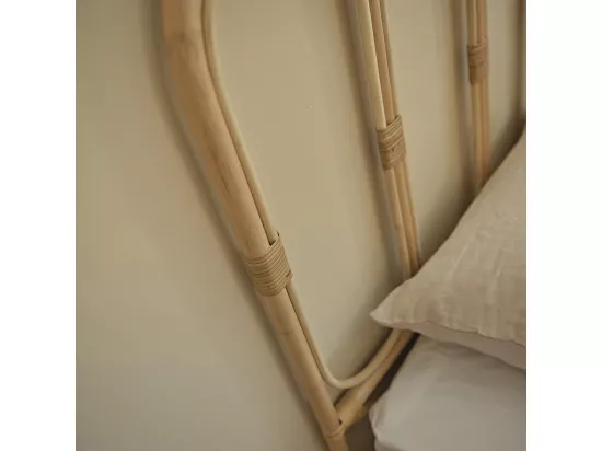 Tête de lit en rotin naturel 160 cm