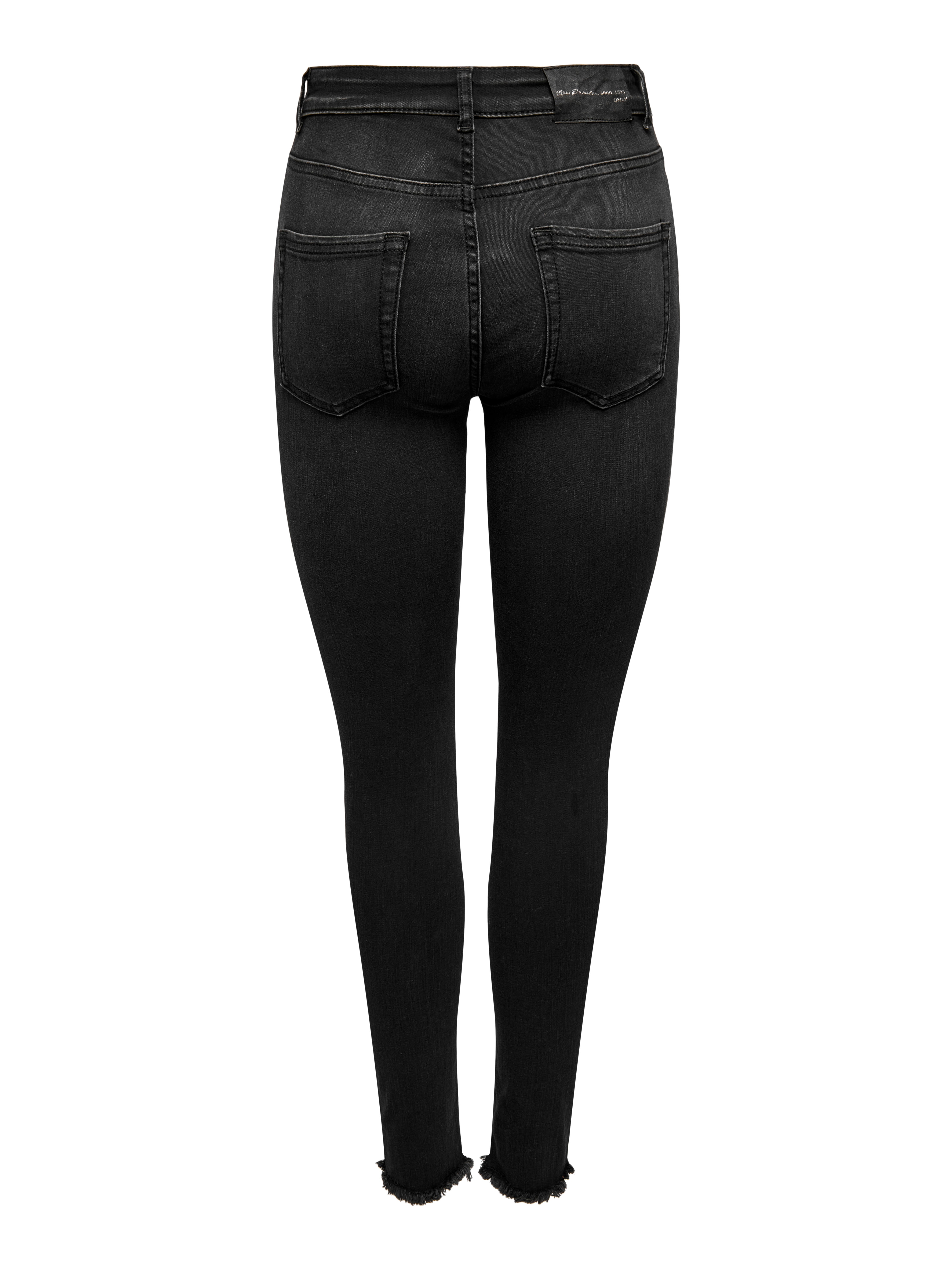 ONLBLUSH Hohe Taille Skinny Fit Jeans Washed Black