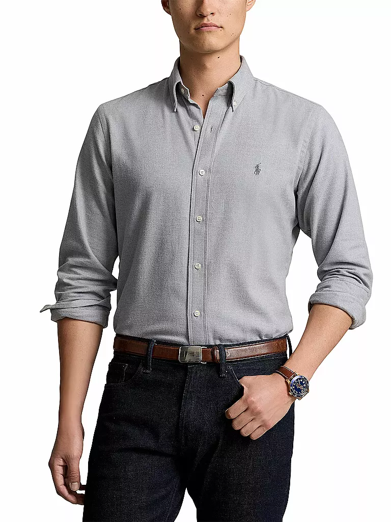POLO RALPH LAUREN Flanellhemd hellgrau