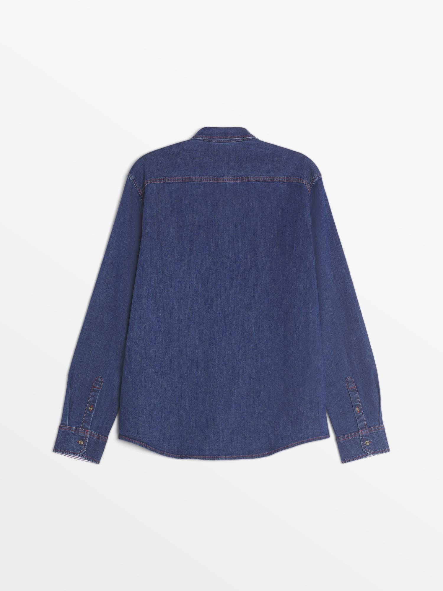 Chemise Homme En Denim Bleu