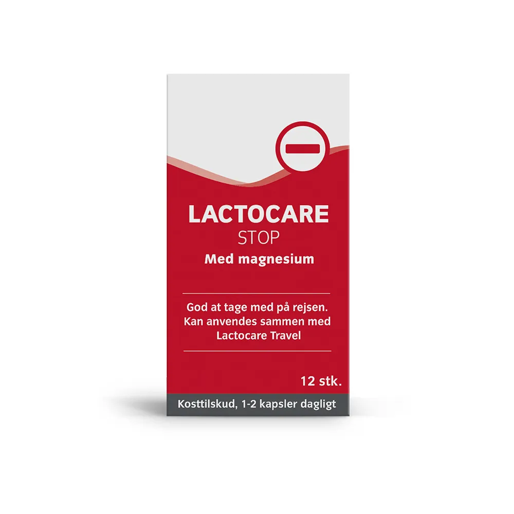 Lactocare Stop m. magnesium - 12 kapsler