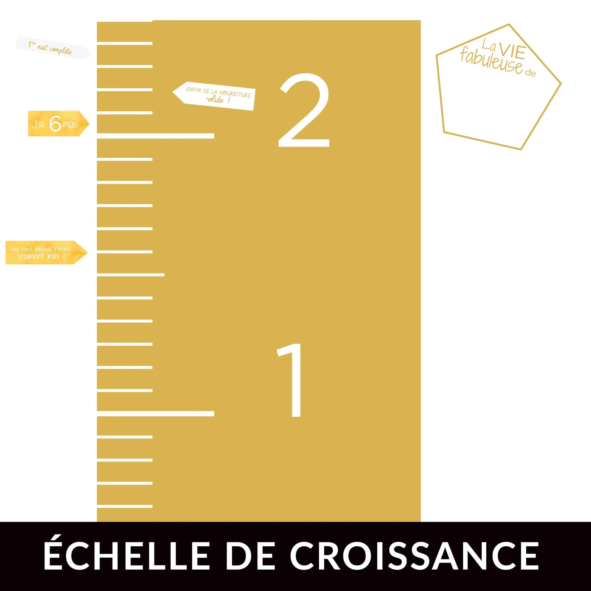 Origami Maison Échelle de croissance FR - Ocre