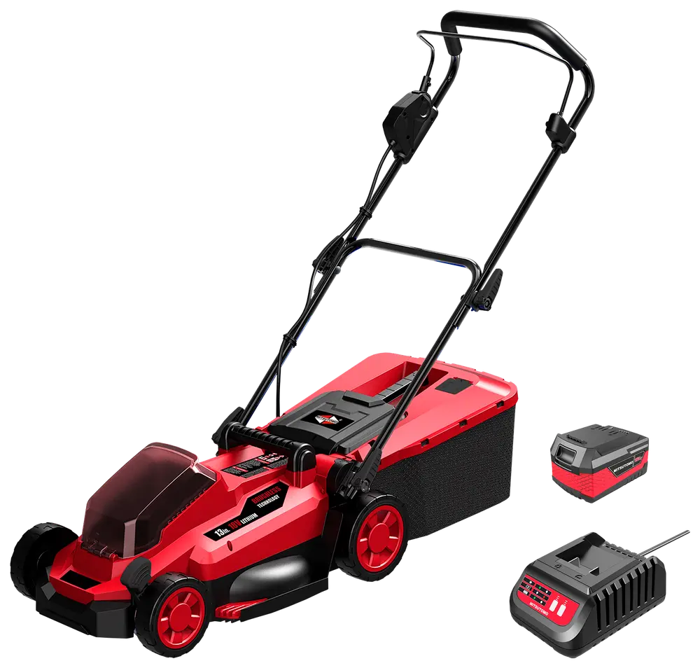 Mitsutomo Plæneklipper kulfri 18V 33 cm inkl. batteri