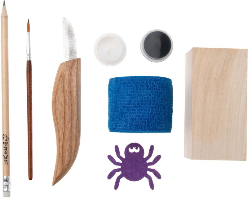 BeaverCraft DIY Halloween Kit, houtsnijset