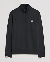 Fred Perry Half Zip Sweatshirt Court Green