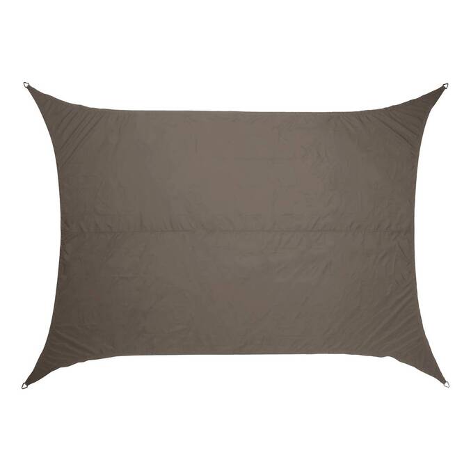 Voile d'ombrage rectangulaire ELYORA Gris Ardoise