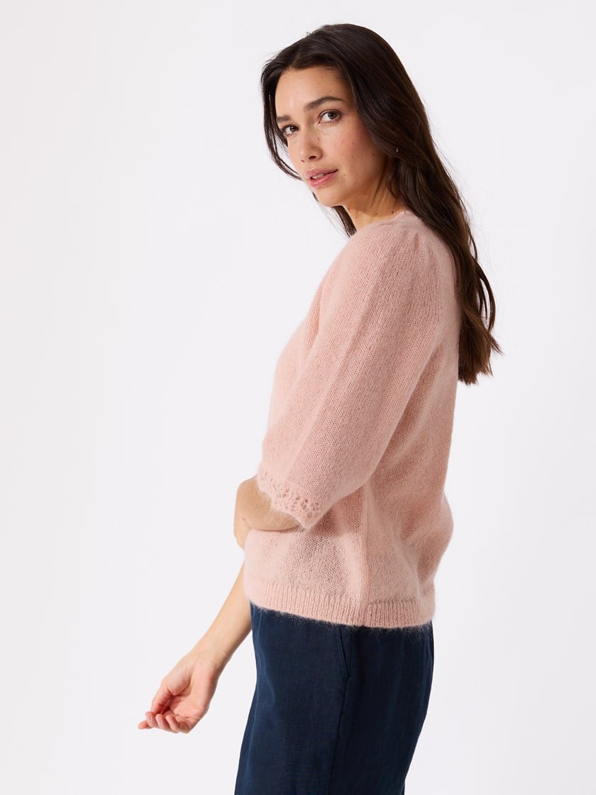 Lucie topp Peach Whip