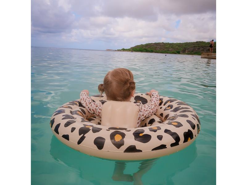 Swim Essentials Schwimmsitz 0-1 Jahre Leopard Beige Babyschwimmer