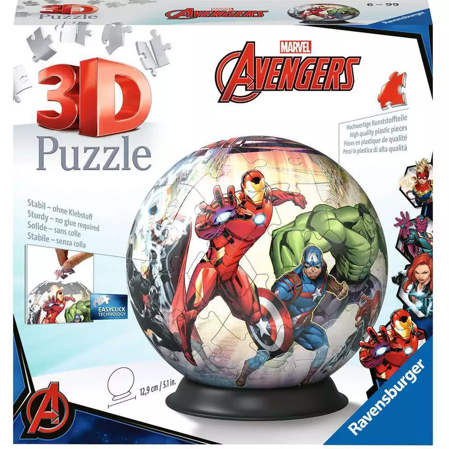 Ravensburger Puzzle-Ball Marvel Avengers bunt