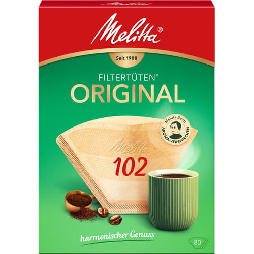Melitta Kaffeefilter Aroma 102 Naturbraun 80 St.