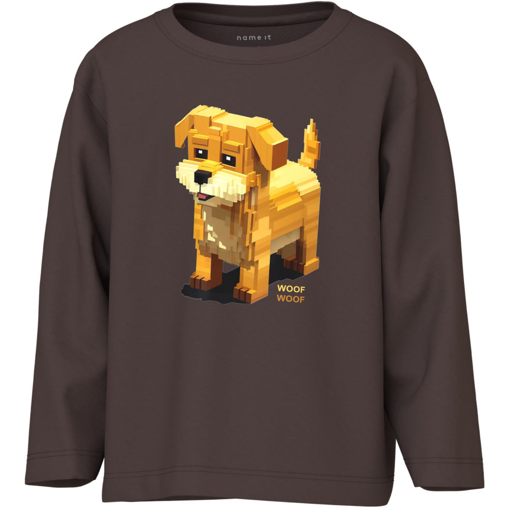 Køb Name It Seal Brown Nmmsalan Ls Nreg Top