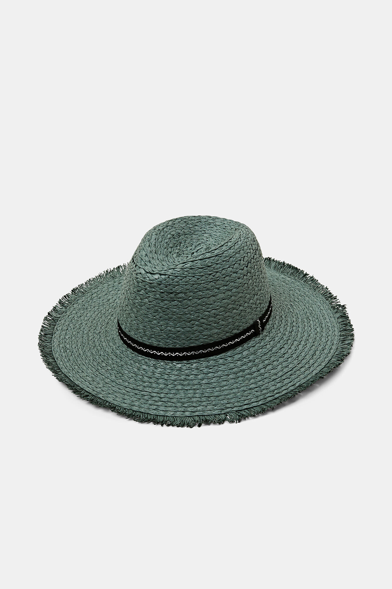 Chapéu Fedora de palha de papel - Cáqui
