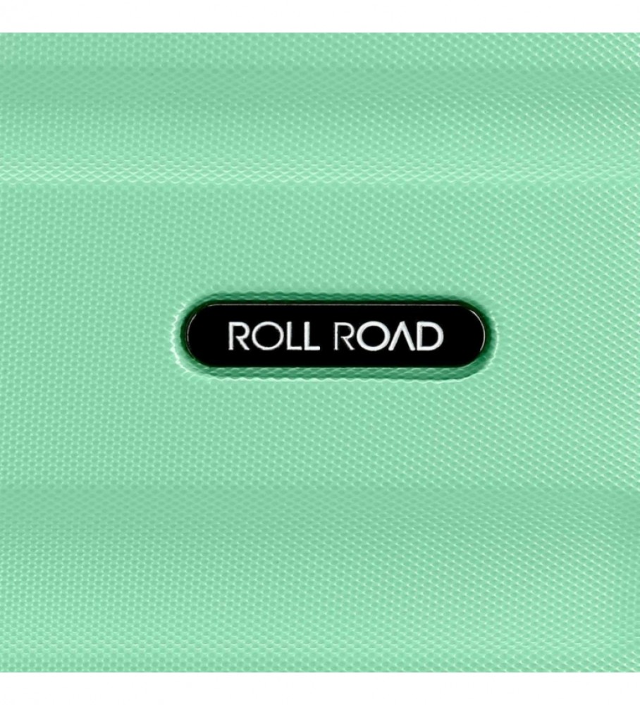 Conjunto de duas malas rígidas Roll Road Flex - 55-65cm - Turquesa