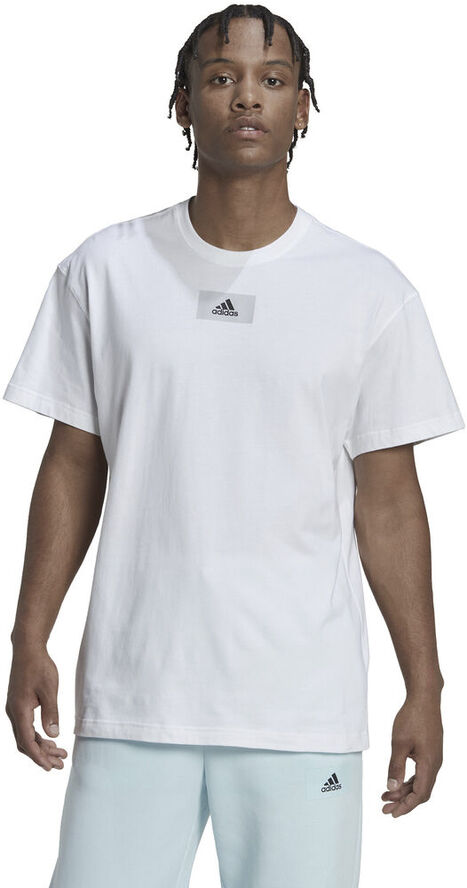 adidas Essentials FeelVivid Drop Shoulder T-shirt Hvid