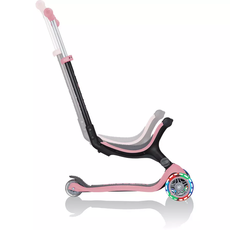 GLOBBER GO-UP 4-in-1 FOLDABLE LIGHTS pastellrosa - mit Leuchtrollen