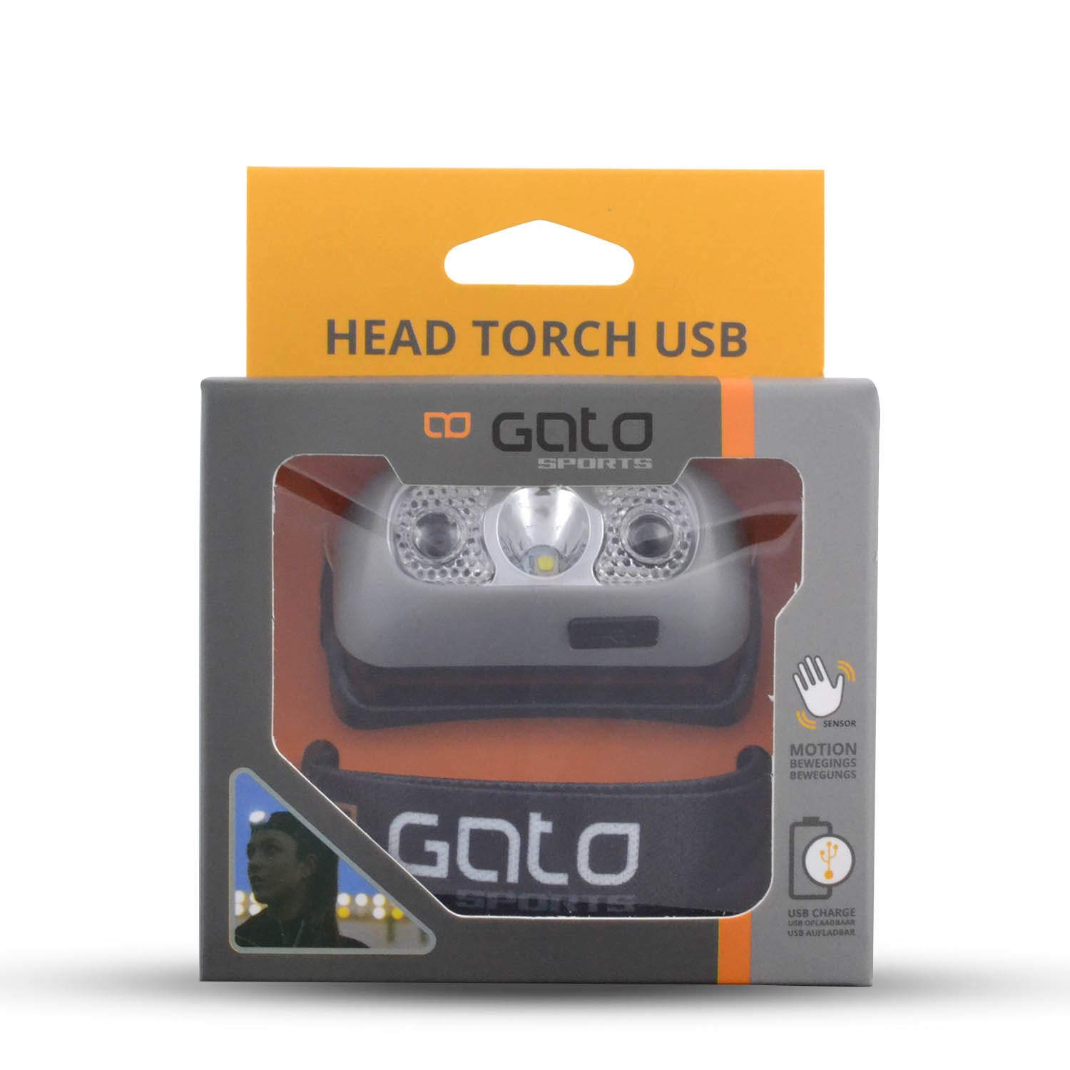 Gato  Head Torch USB