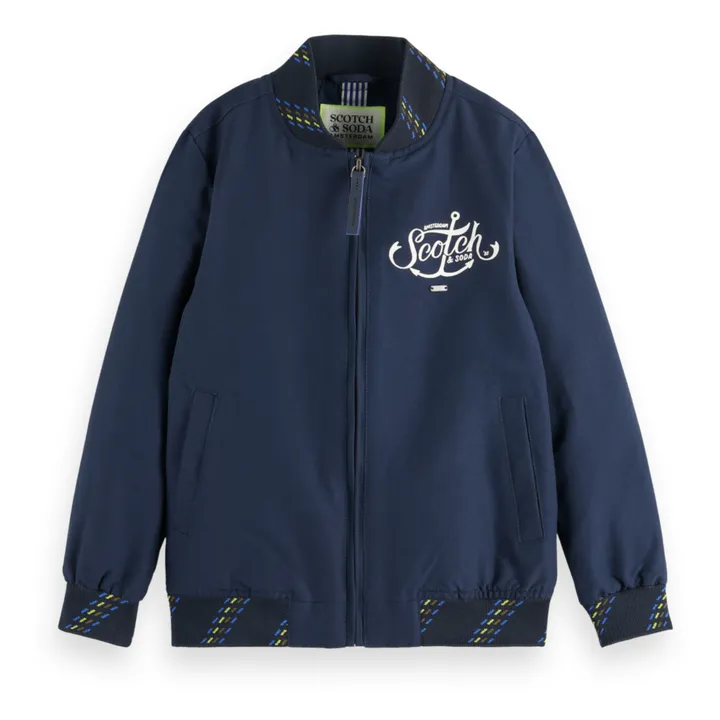 Scotch & Soda Veste Logo | Bleu nuit