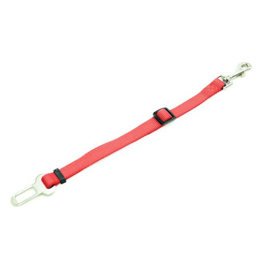 Adaptador de cinto de segurança vermelho TK-Pet para cães