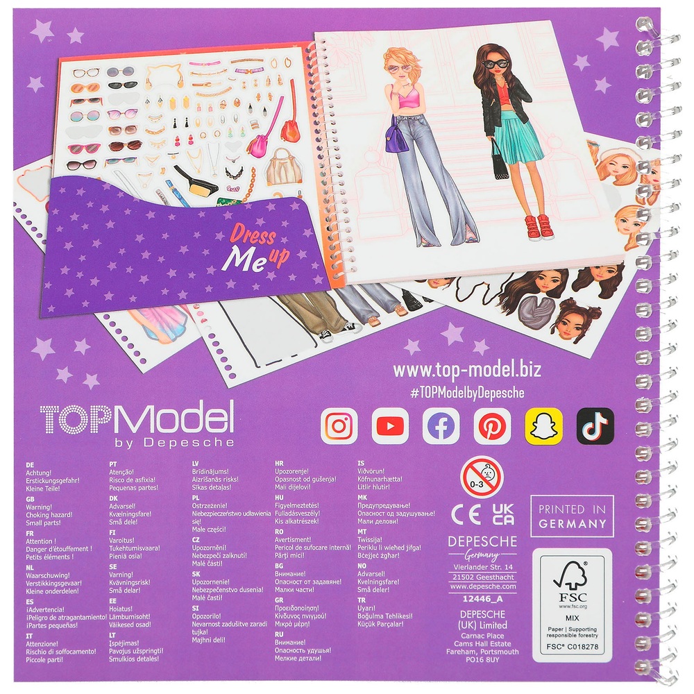 TOPModel Anzieh-Stickerbuch