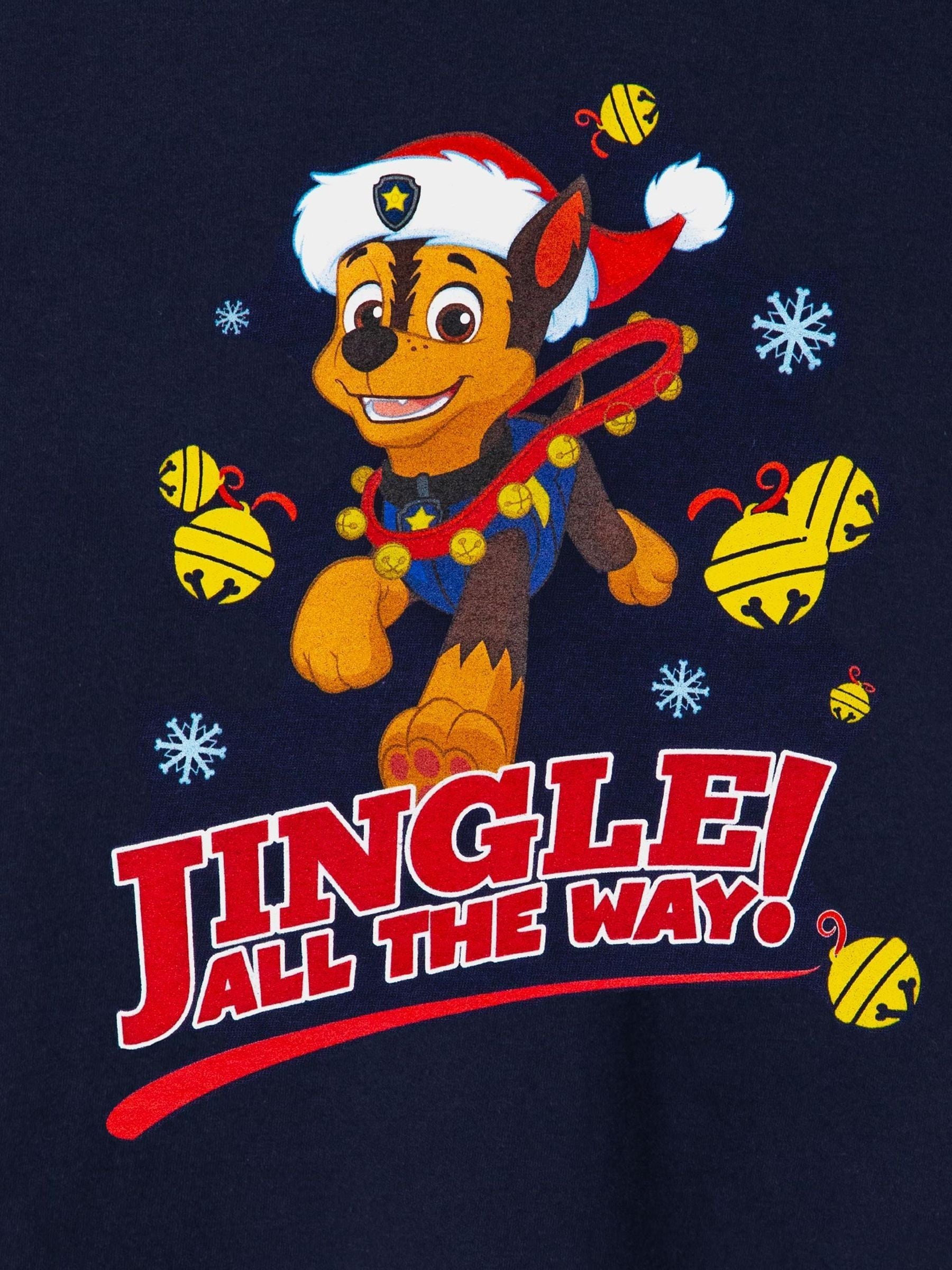 Blauw Paw Patrol - Vanilla Underground kerstshirt voor jongens van 100% katoen