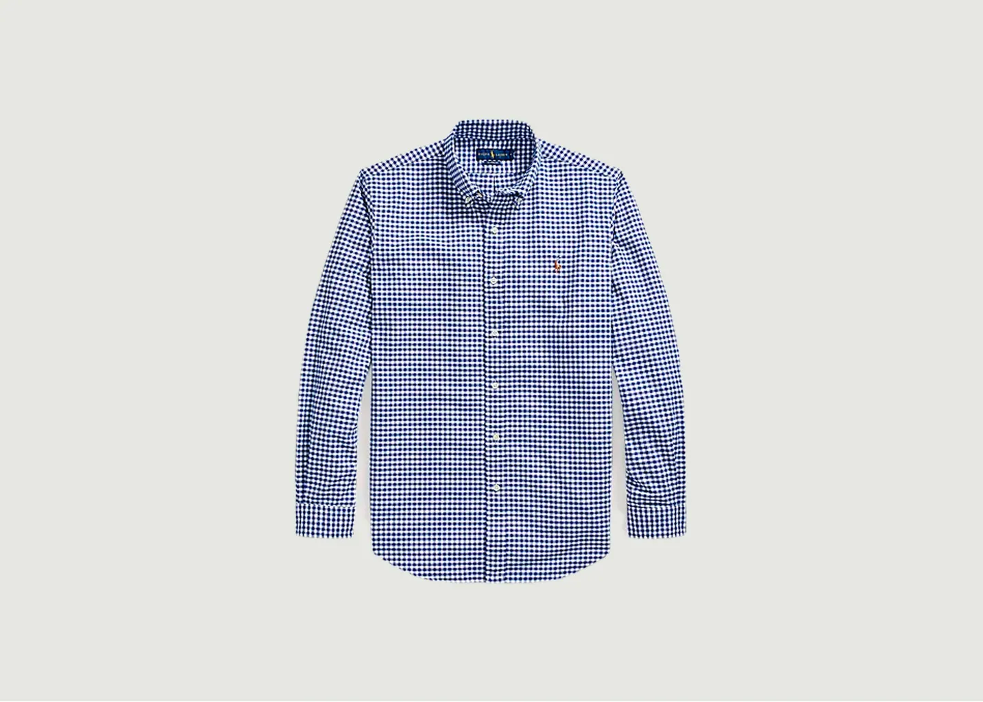 Chemise droite en coton Oxford à petits carreaux Polo Ralph Lauren