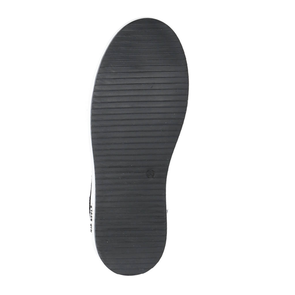 Hip leren sneakers zwart