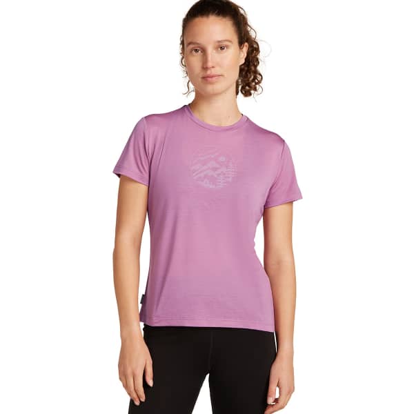 T-shirt randonnée ICEBREAKER W MERINO CORE SS TEE DECO