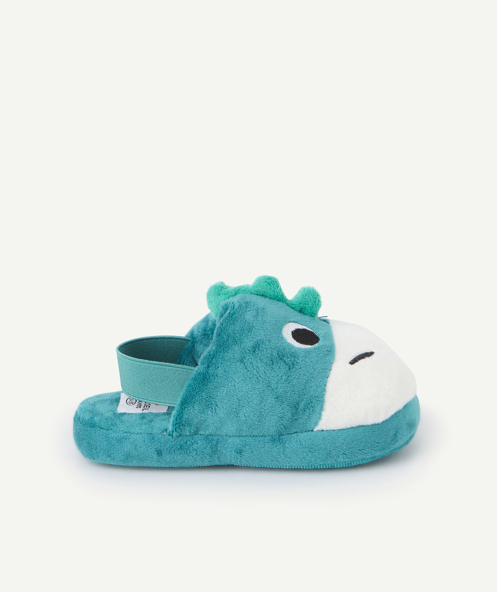CHAUSSONS GARÇON AVEC ANIMATION DINOSAURE VERT