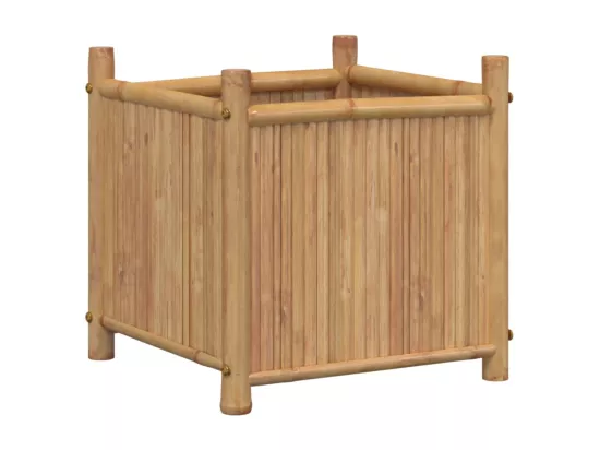 Jardinière bac lit surélevé bambou marron 40 x 40 x 40 cm 02_0037549