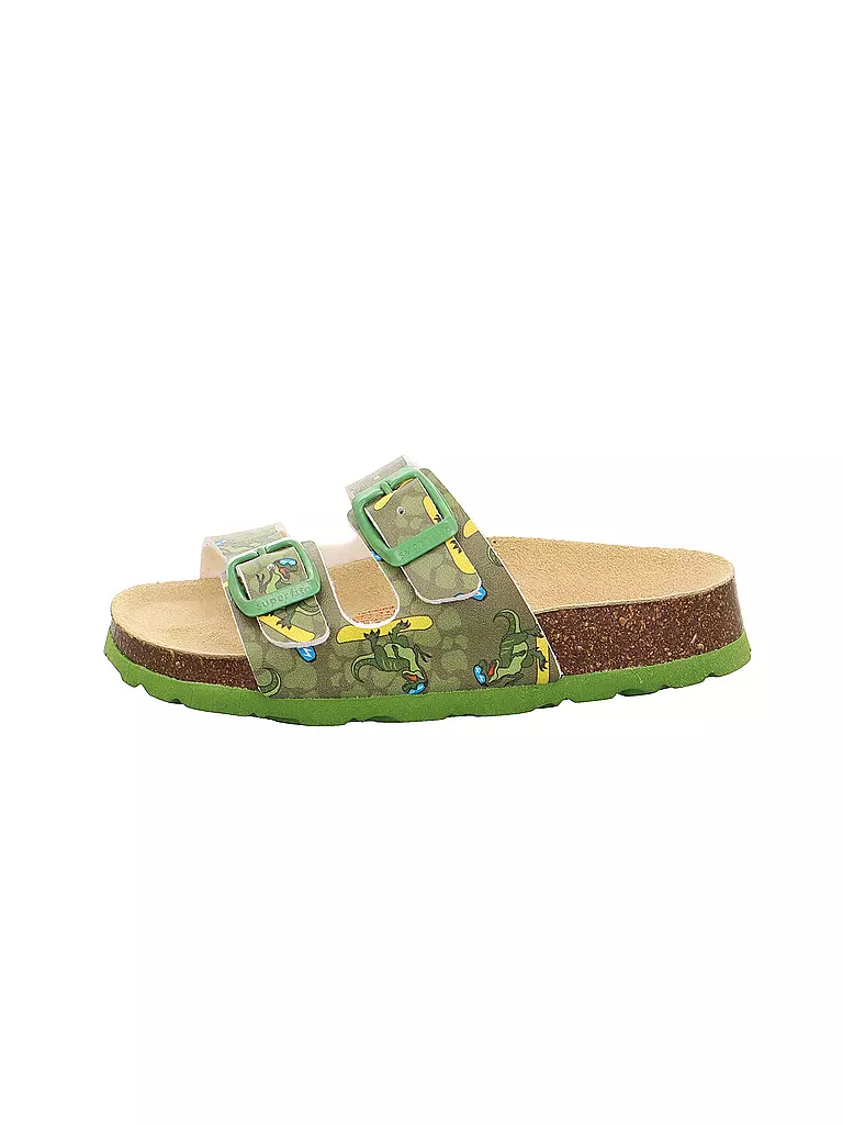 SUPERFIT Jungen Hausschuhe - Pantoffel  olive