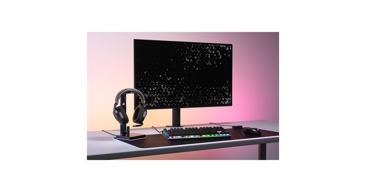 CorsairHS65 WIRELESS over-ear gaming headset  (Carbon, Bluetooth 5.2, 2,4 GHz USB, Pc, PlayStation 5)