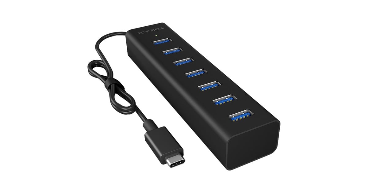 ICY BOXIB-HUB1700-C3 usb-hub  (Zwart)