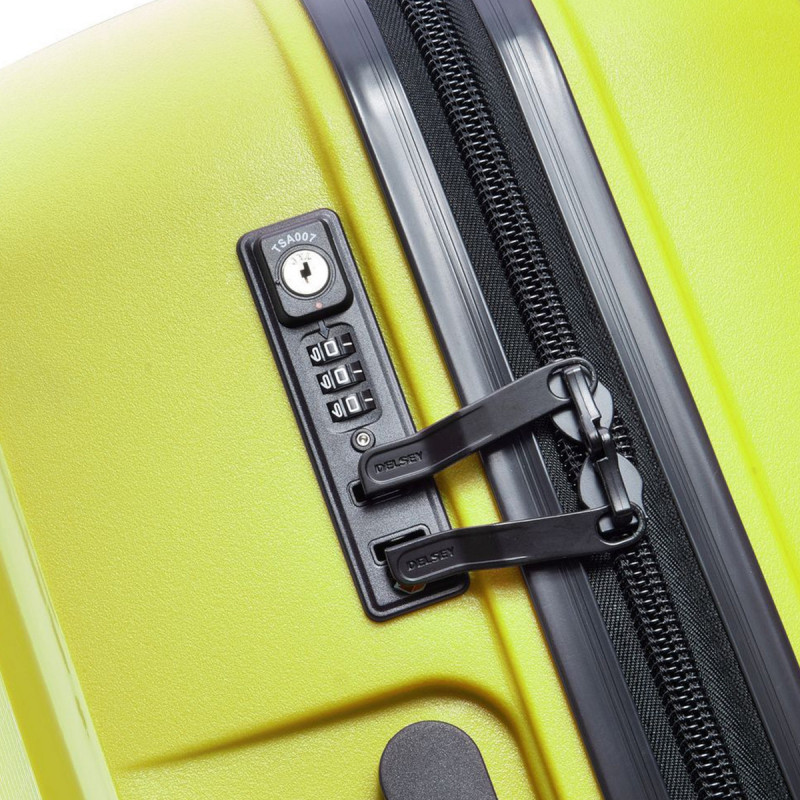 Valise cabine rigide Slim Belmont Plus 55 cm Chartreuse