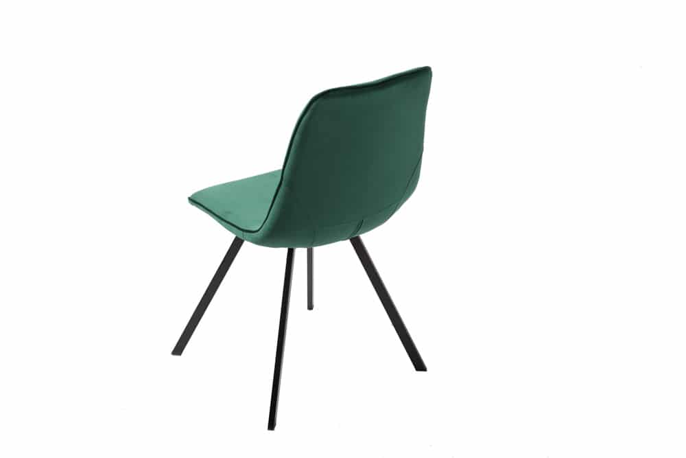 Retro Stuhl AMSTERDAM CHAIR smaragdgrün Samt Designklassiker