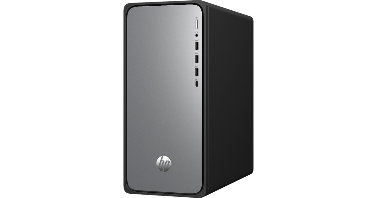 HPOmniDesk M02-0010nd (B7WT7EA) pc-systeem  (Zwart/zilver | Core i5-14400 | UHD Graphics | 16 GB | 512 GB SSD)