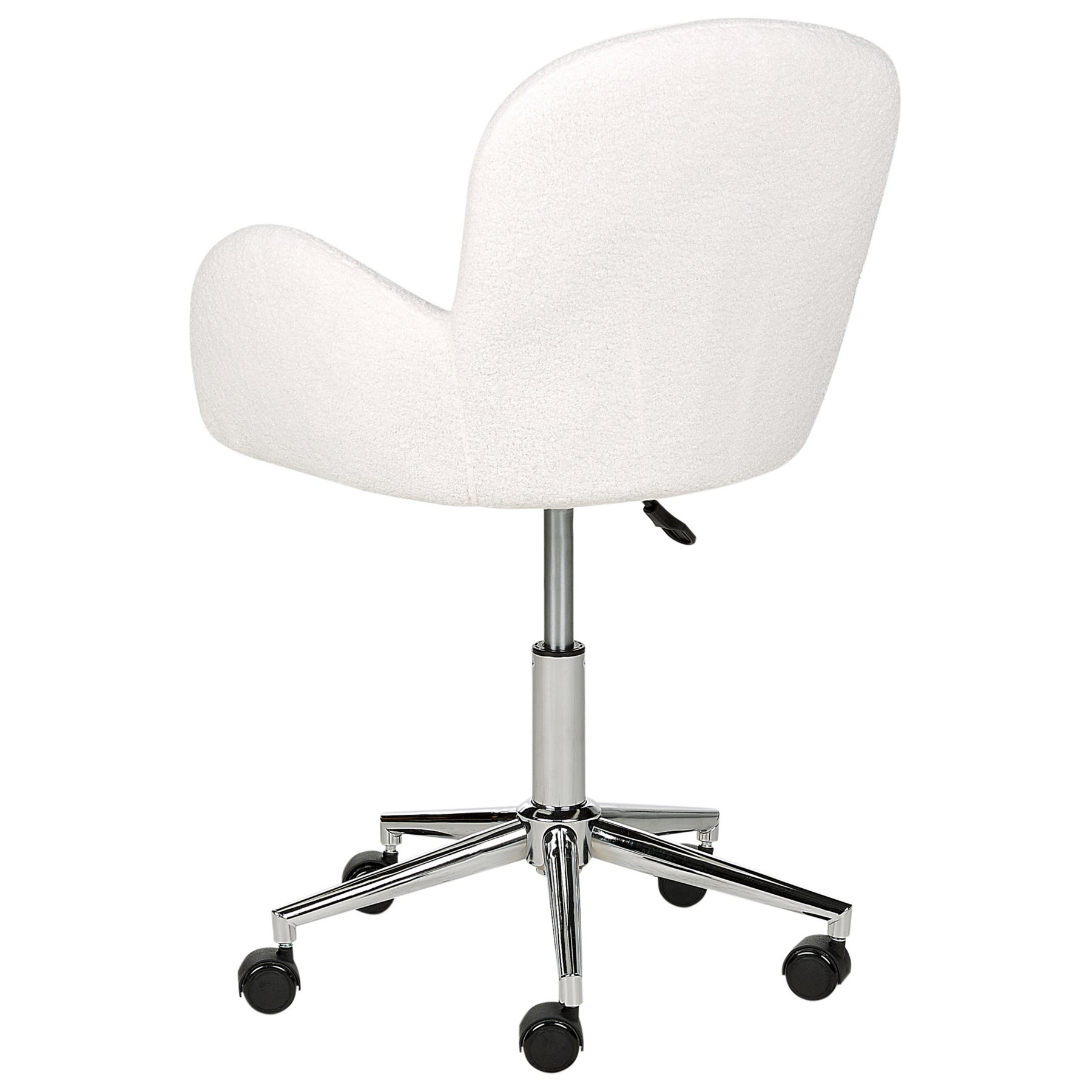 Beliani - PRIDDY - Bureaustoel - Gebroken wit - Bouclé