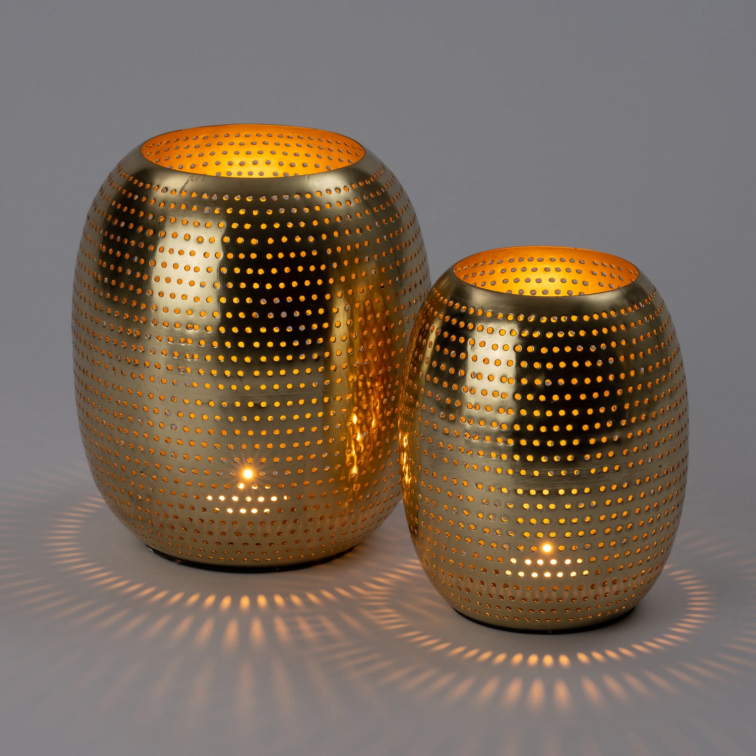 Intratuin waxinelichthouder Goru goud D 15 H 19 cm
