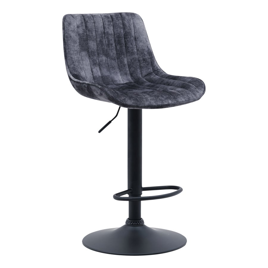 Barhocker Sabine Microfaser schwarz