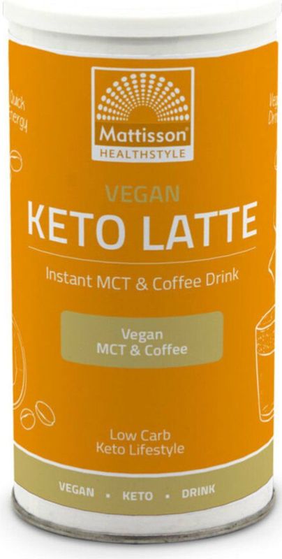 Mattisson - Keto Latte Instant - 200 gr - Oploskoffie
