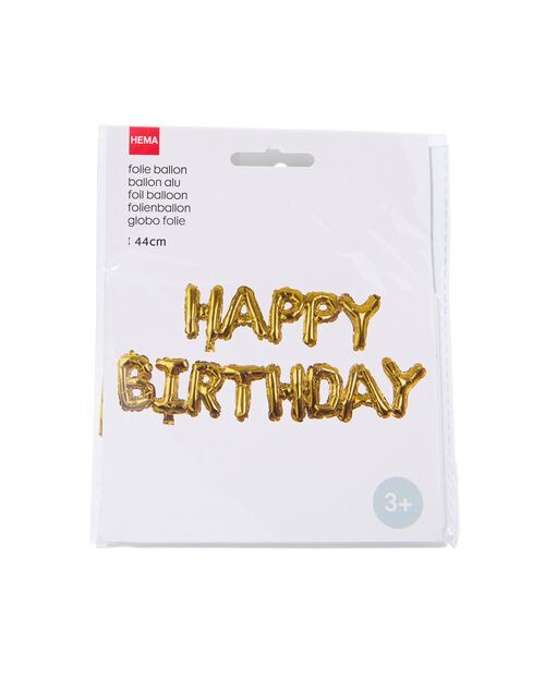 ballon alu Happy Birthday