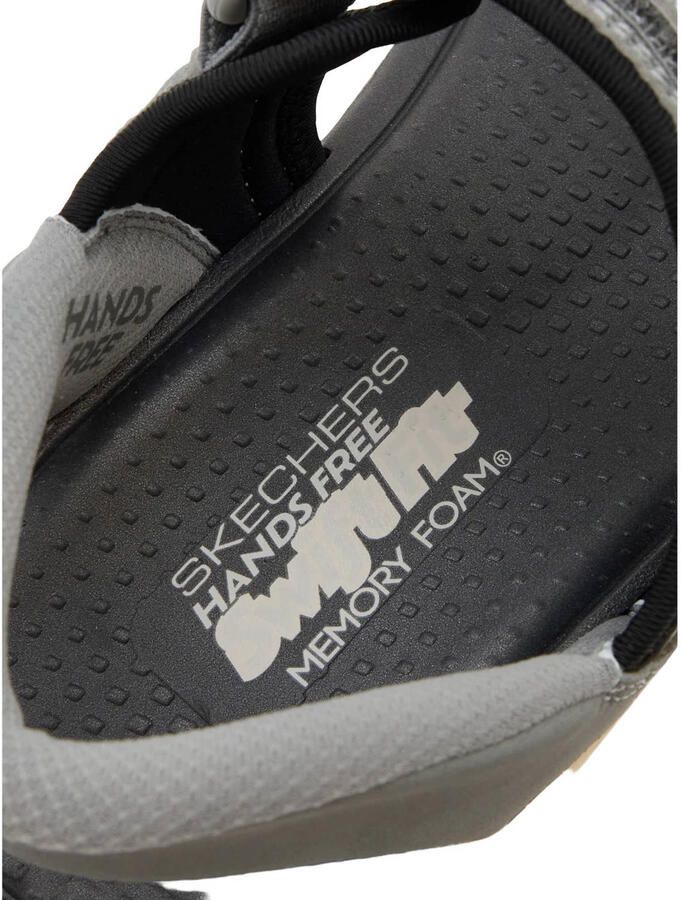 Skechers Bounder Swift Fit imitatieleren sandalen grijs