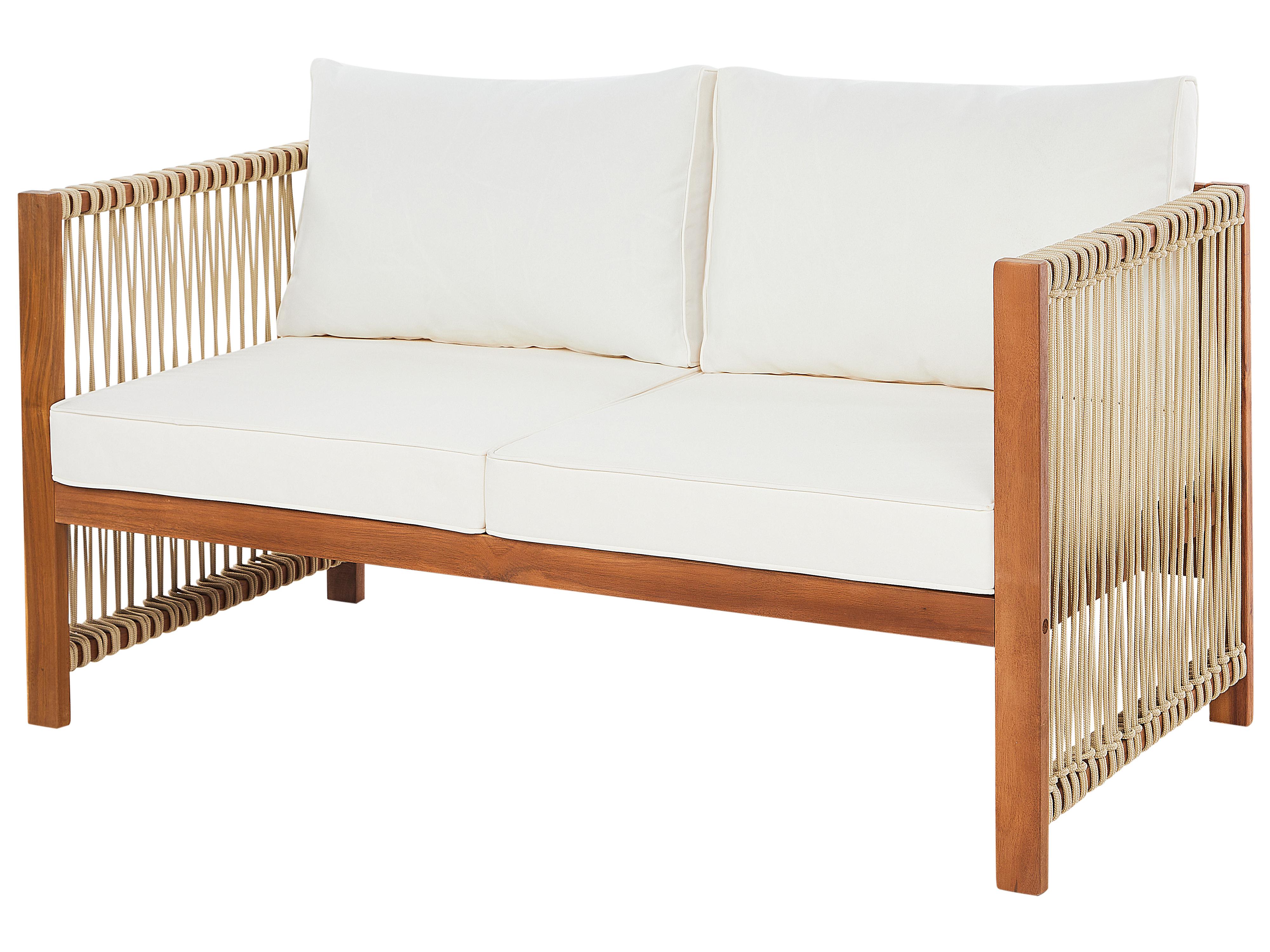 Loungeset met tafel 4-zits ANTRIA Acaciahout Beige